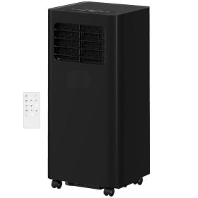 Mobile Air Conditioner, 441 Sq. Ft., AC Unit With Dehumidifier, Sleep, 24H Timer OnOff, Window Kit, Black