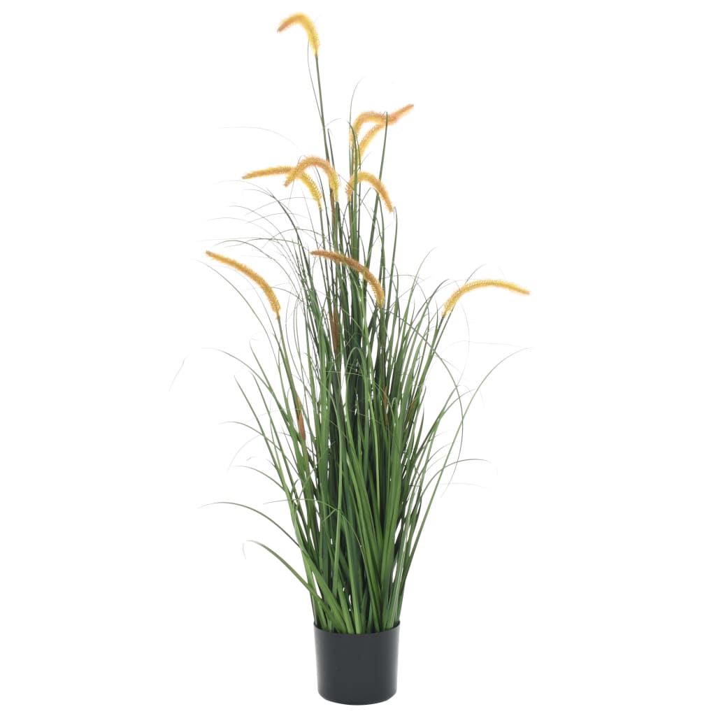 vidaXL Artificial Grass Plant with Cattail 53.1"