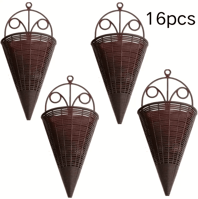 16-piece Wall-mounted Flower Pots