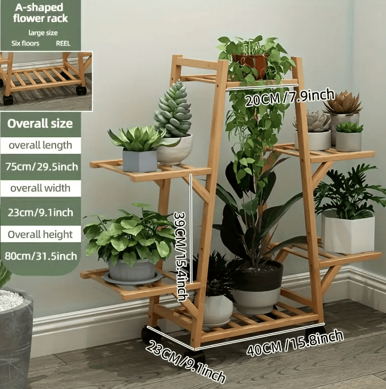 Multi-layer Flower Rack With Wheels