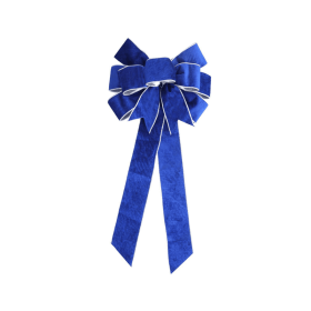 Big Blue Bow Wall Door Hanging
