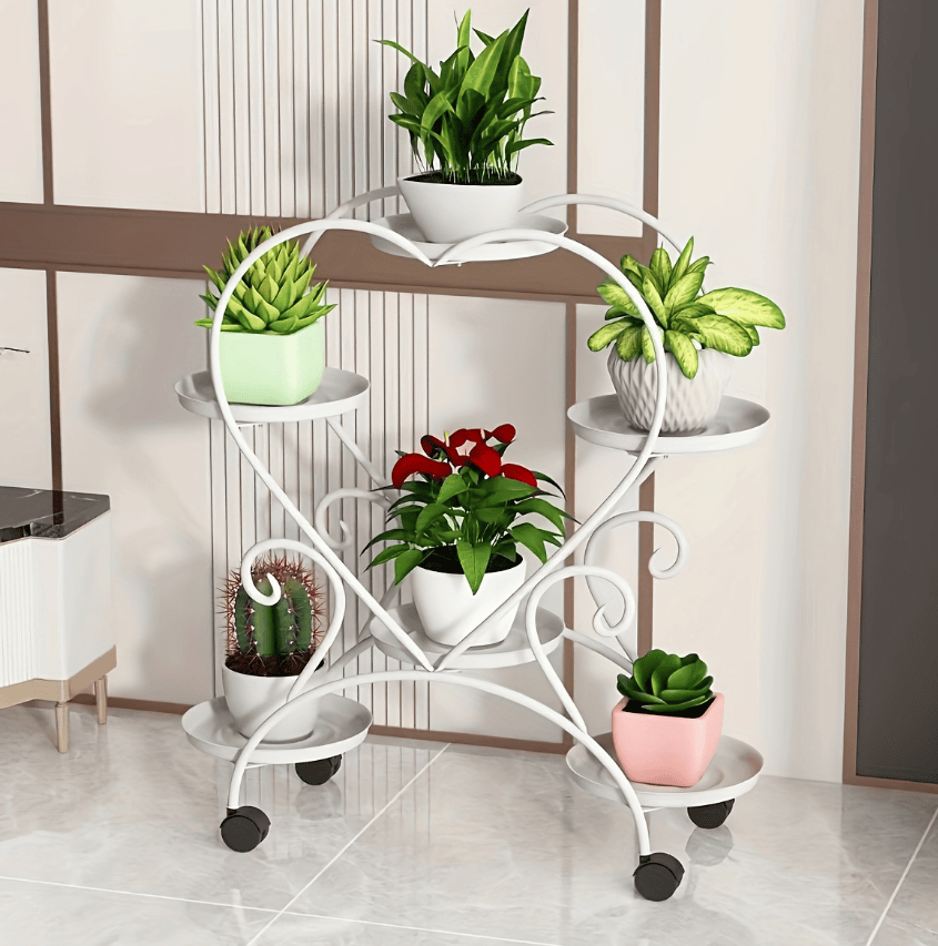 Heart-shaped Flower Pot Rack