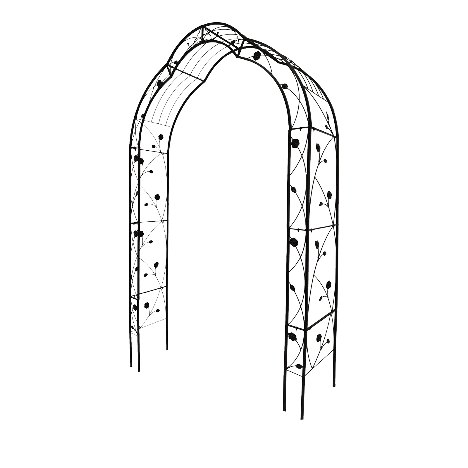 Metal Garden Arch Assemble Freely With 8 Styles Arbor Trellis Climbing Plants Outdoor