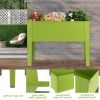 Green Heavy Duty Galvanized Steel Outdoor Elevated Raised Garden Plant Stand