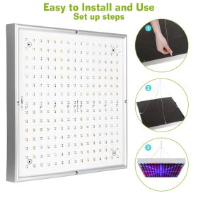 1 Set LED Grow Light Full Spectrum Hanging 225 LEDs Plant Grow Lamp Indoor Grow Light For Greenhouse Succulents Seedlings Plants Veg And Flower