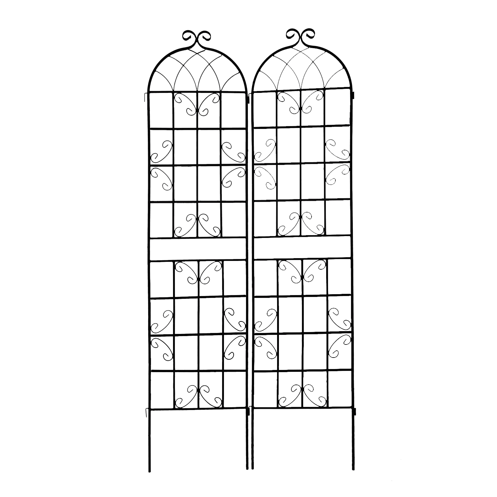 2 Pack Metal Garden Trellis Rustproof Trellis For Climbing Plants