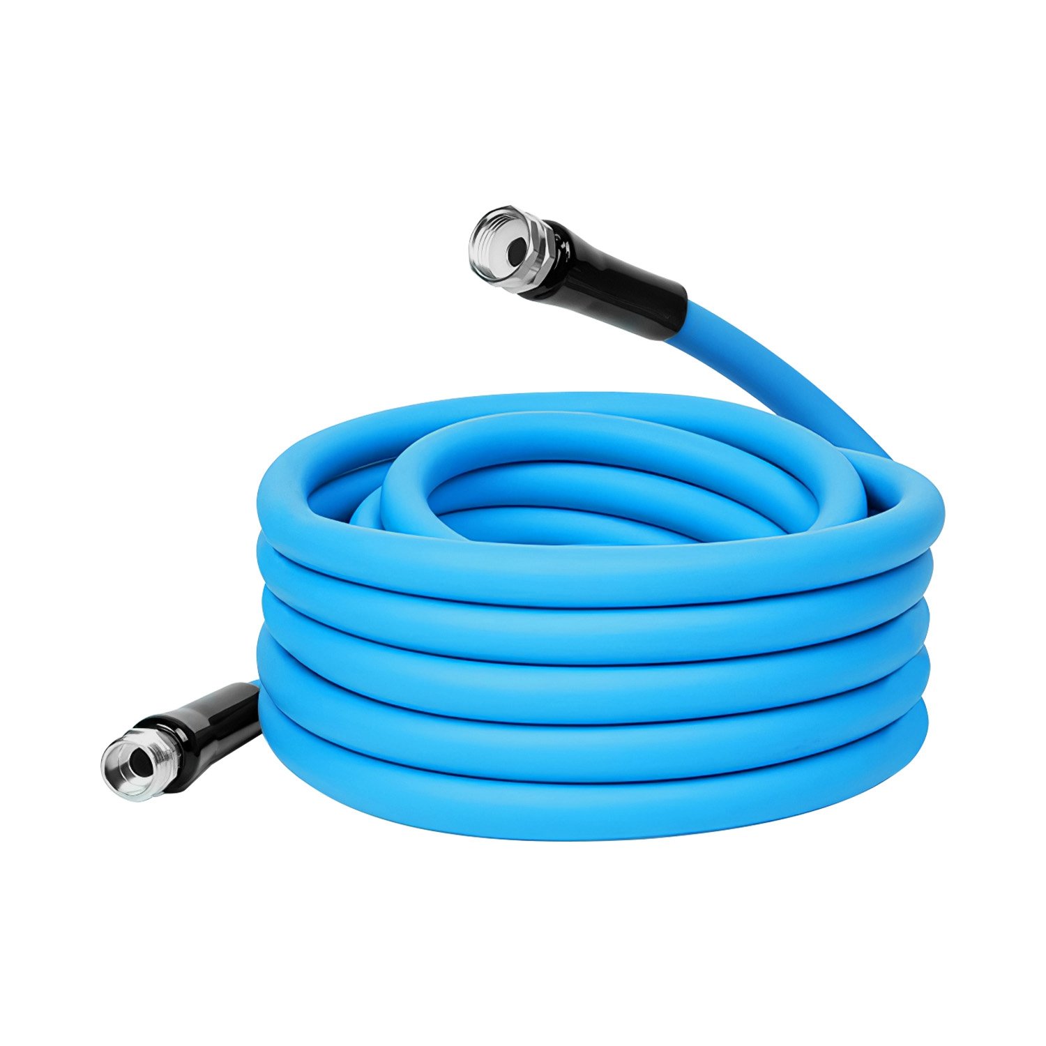 25FT-50FT Options -- 1Pc Non-Expanding Flexible Garden Hose Heavy Duty PVC Water Hose Leak-Resistant Kink-Free All-weather Burst 500PSI
