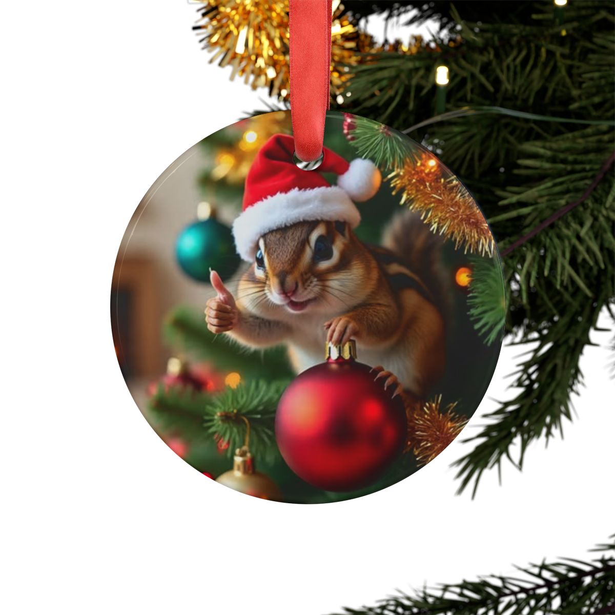 Festive Acrylic Ornament